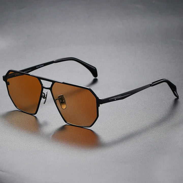 Unisex polarized sunglasses featuring durable titanium frames, ideal for outdoor activities, glare-free vision