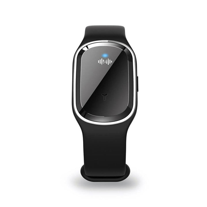 Rechargeable unisex ultrasonic mosquito repellent bracelet. Stylish and effective personal insect protection for travel.