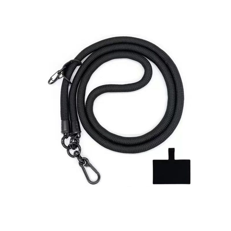 Packaging for the Universal Phone Crossbody Lanyard, highlighting its universal fit and anti-loss features.