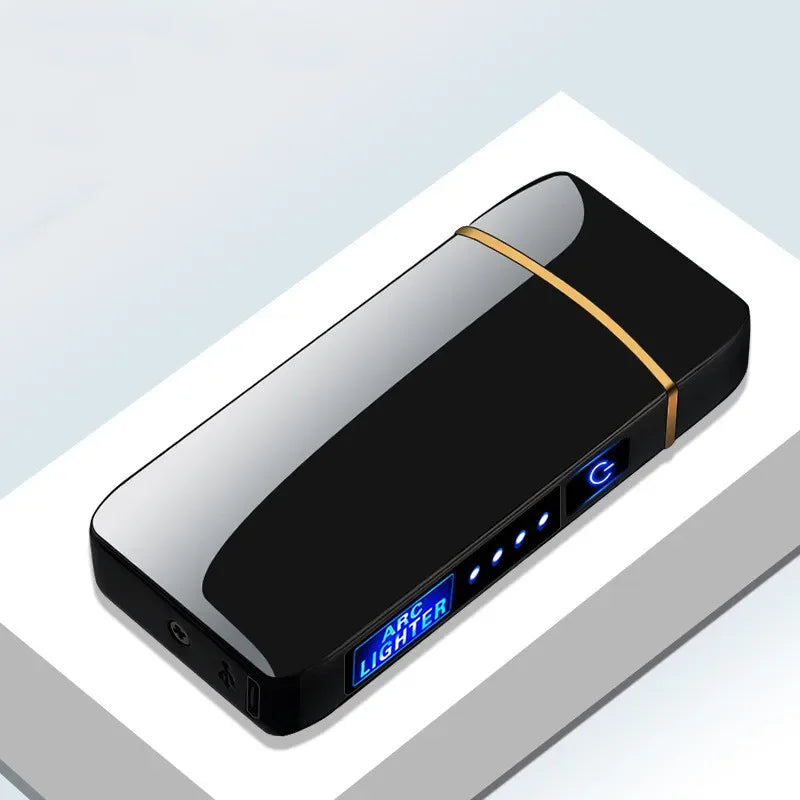 Unisex USB rechargeable plasma arc lighter, windproof & flameless. Modern electric ignition.