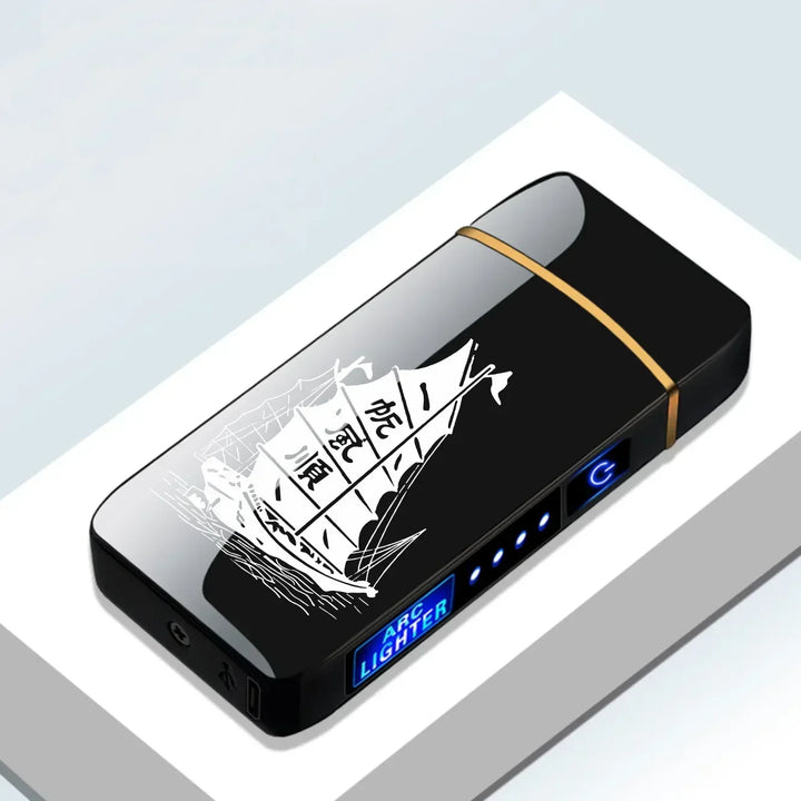 No-fuel USB rechargeable plasma arc lighter, eco-friendly & windproof. Flameless technology.
