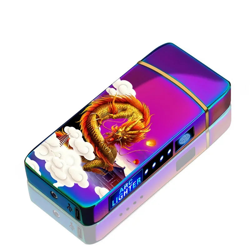 Cool tech gadget: USB rechargeable plasma arc lighter. Windproof, flameless & eco-friendly.