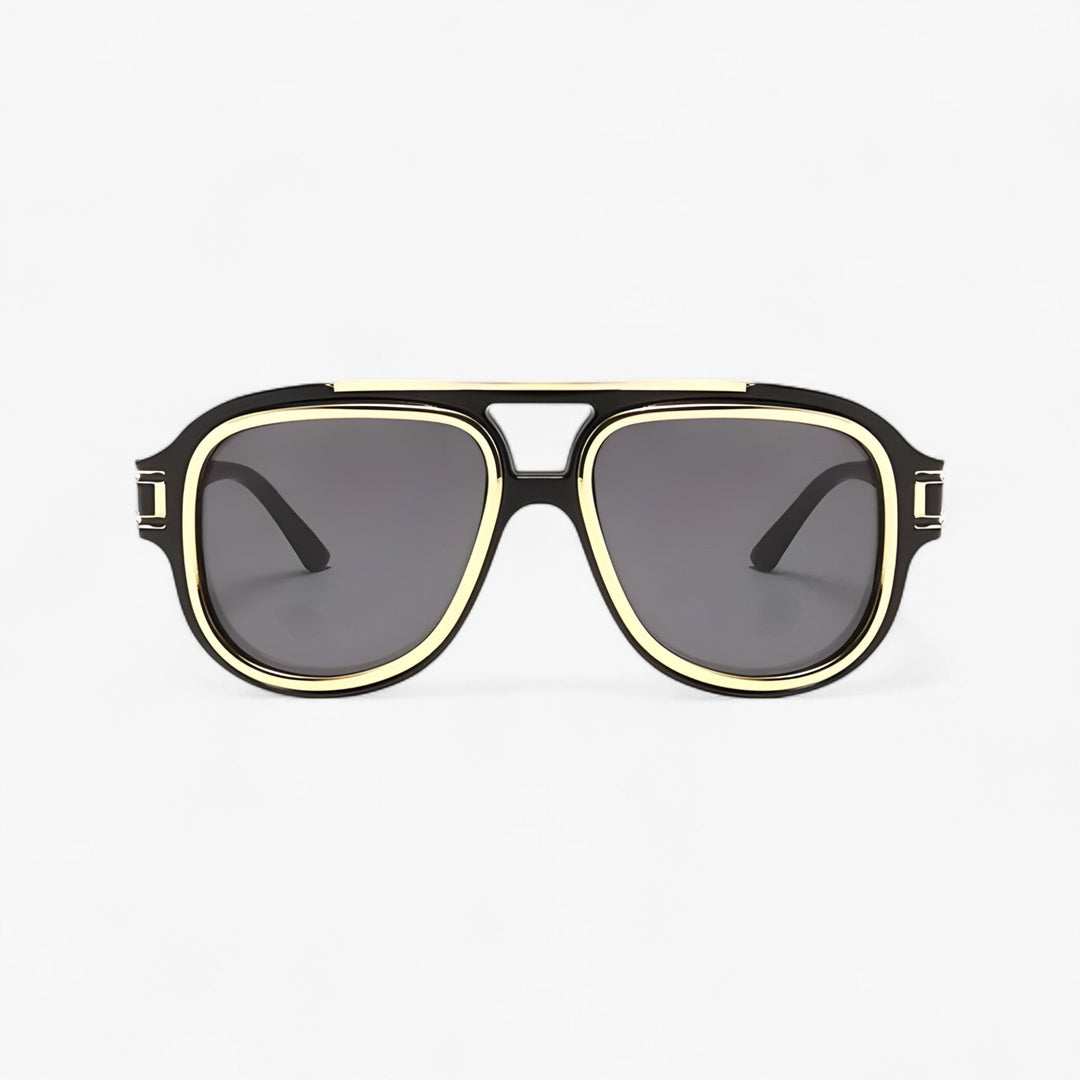 Retro style black sunglasses, unisex, lightweight, comfortable, offering essential UV400 eye protection.