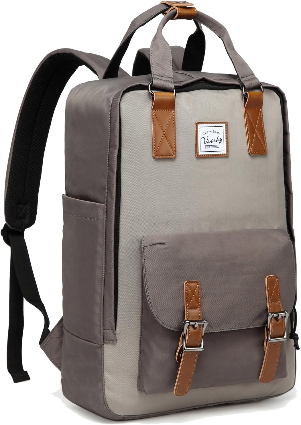 Unisex vintage laptop backpack in classic style, perfect for daily carry & school. Fits 15.6" laptops.