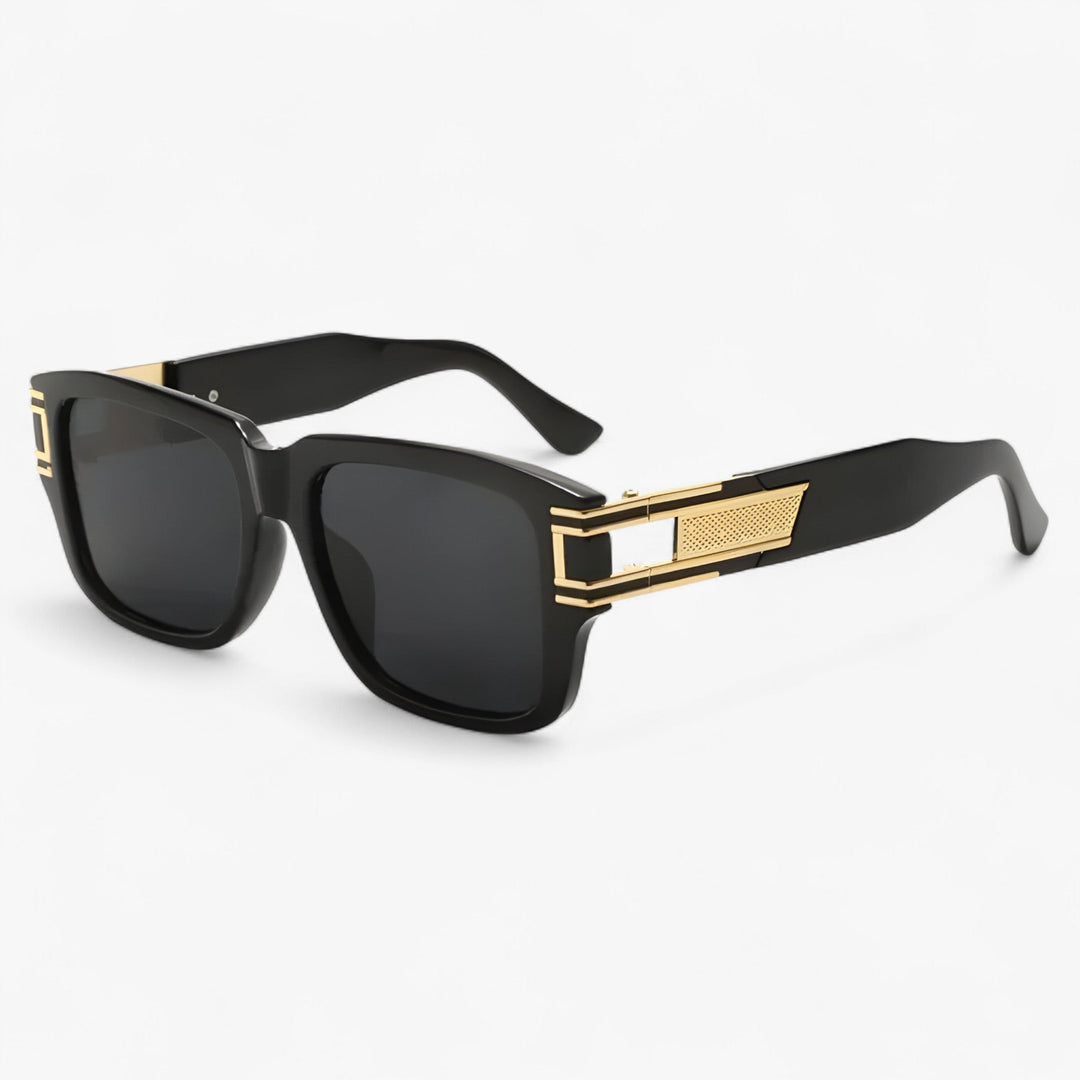 Unisex vintage square frame sunglasses with UV400 protection. Classic retro eyewear for style & eye safety.