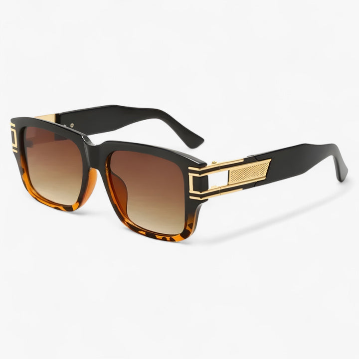 Trendy unisex square frame sunglasses, vintage style for street fashion & summer travel. UV400 shades.
