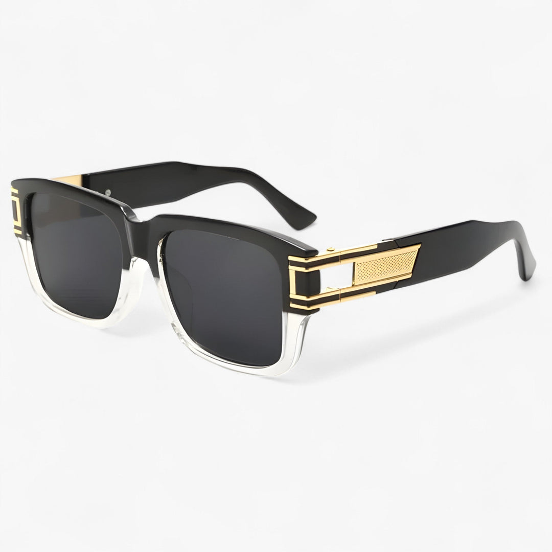UV400 protected vintage square sunglasses. Unisex eyewear for eye safety & retro fashion accessory.