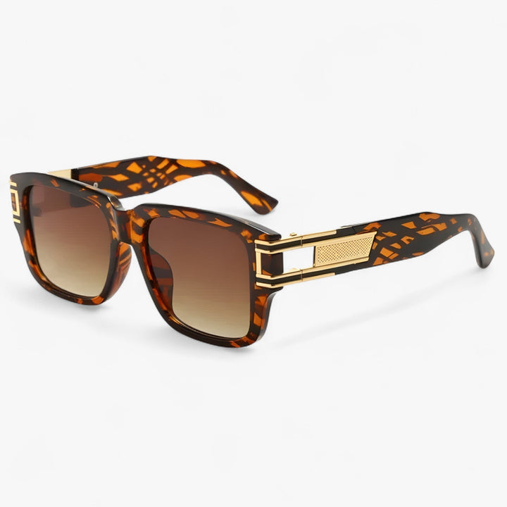 Vintage square frame sunglasses, perfect for summer travel & sunny days. Unisex UV400 protection eyewear.
