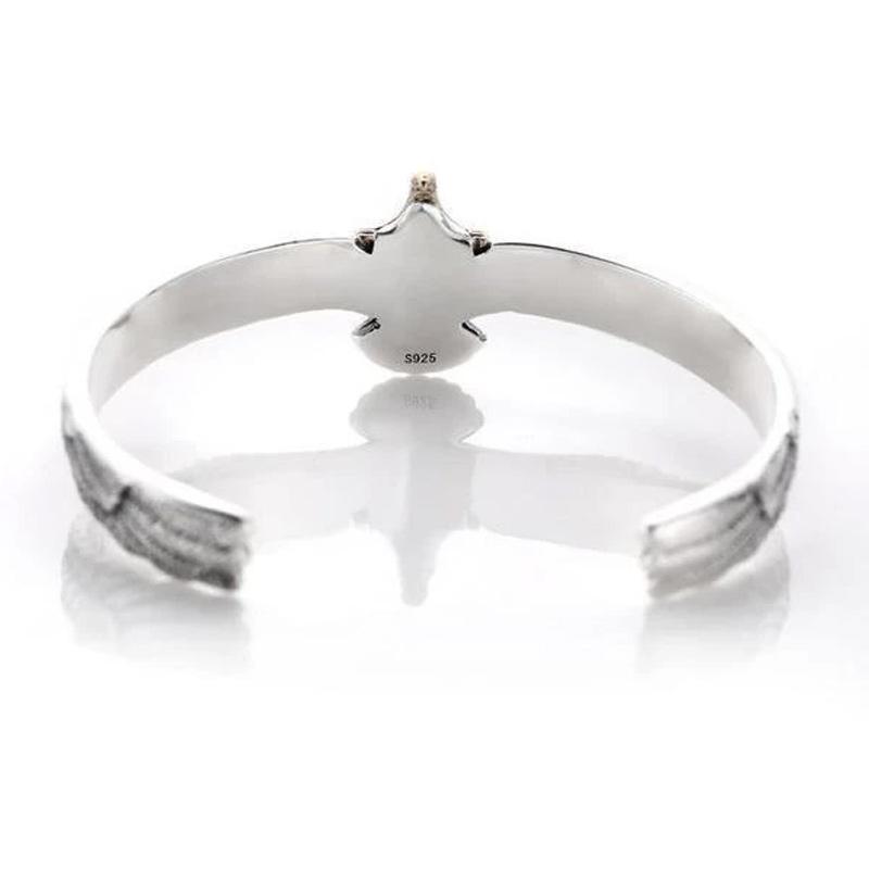 Display of multiple unisex eagle design adjustable bracelets, showcasing their versatile vintage look.