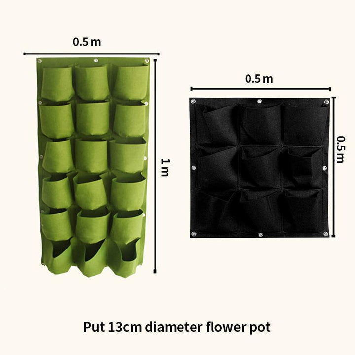Vertical garden planter bag, felt material, perfect gardening tool for limited space