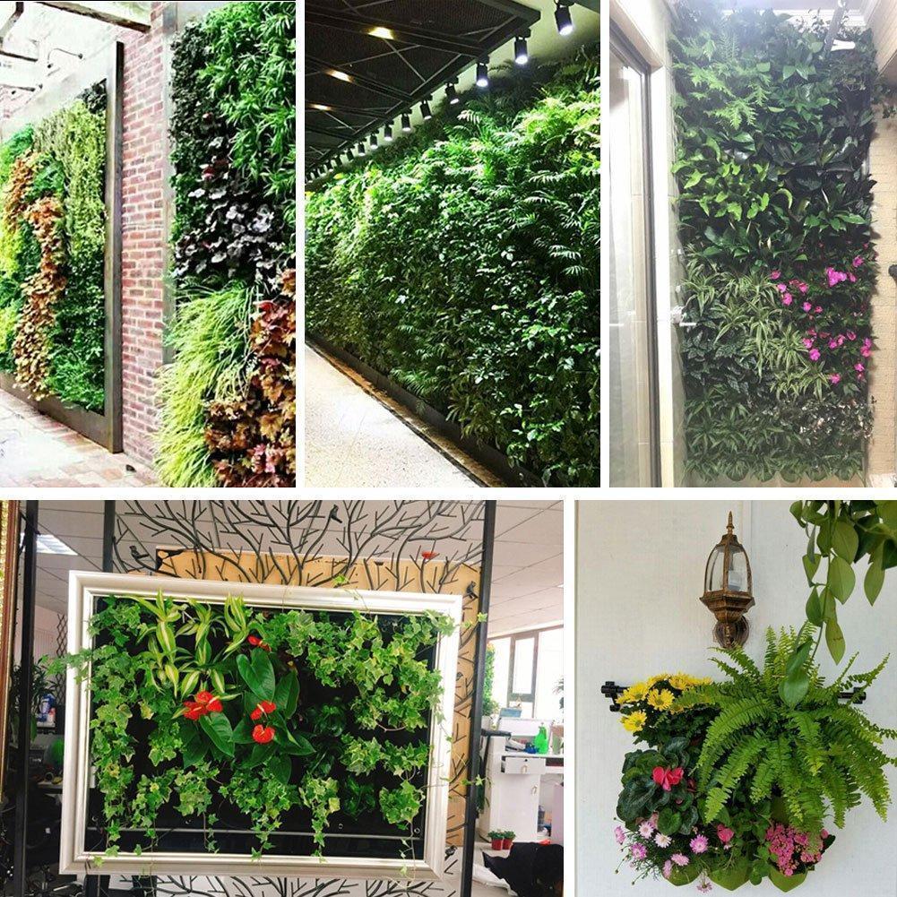 Wall decor planter bag, hanging felt pocket system for indoor/outdoor gardening