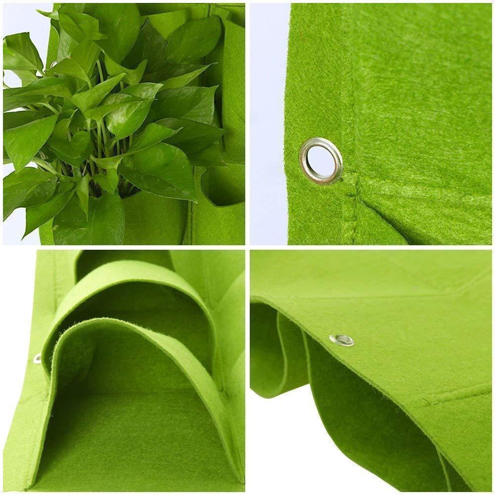 Felt wall-mounted planter bag, durable gardening tool for vertical plant display
