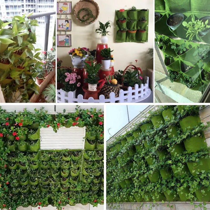 Unisex vertical garden bag, space-saving wall decor for a green living area