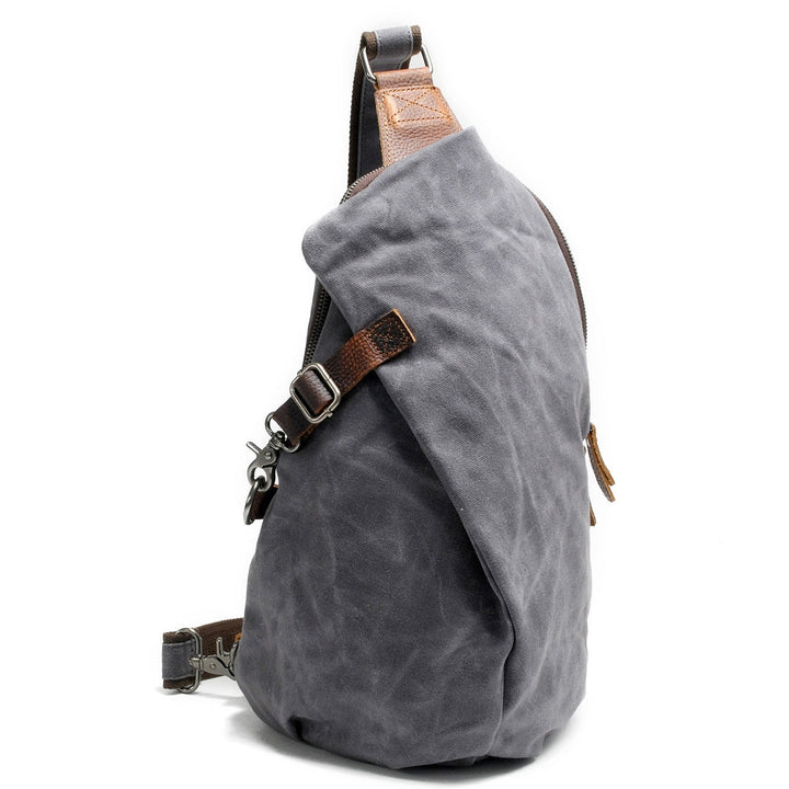 Spacious water-resistant canvas crossbody bag with anti-theft pocket for all your daily essentials.