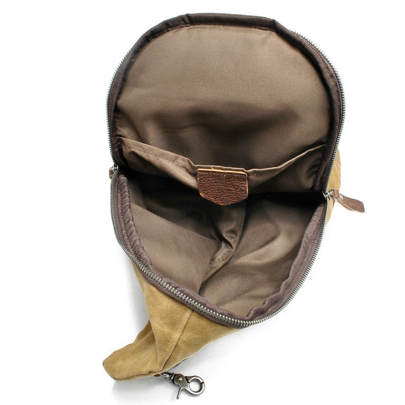 Stylish unisex sling bag, multiwear design for shoulder or crossbody, casual and durable.