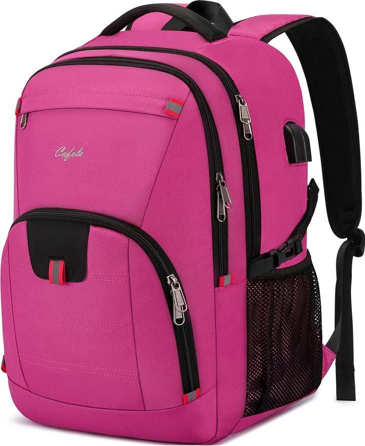 TechPro anti-theft laptop bag, water-resistant, perfect for travel, work & school.