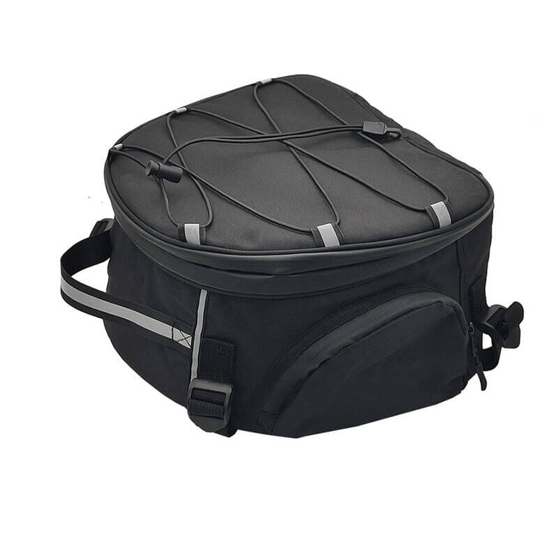 Unisex water-resistant motorcycle gear bag for riders, durable travel luggage with multiple compartments.