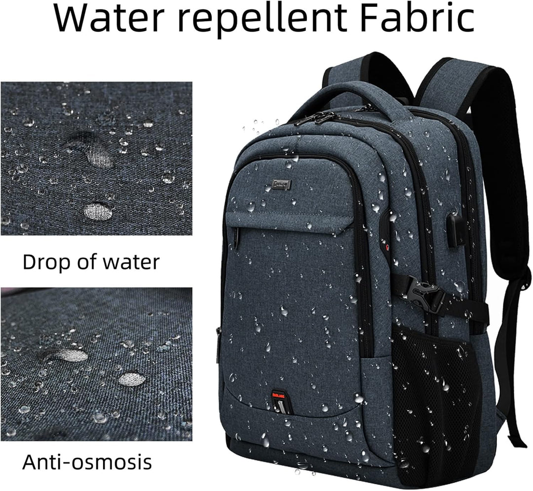 Student daily carry backpack, water-resistant, with a dedicated laptop sleeve.