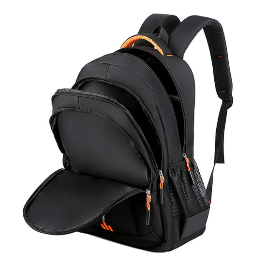 Commute-friendly unisex waterproof bag, multi-compartment design for organized daily essentials.