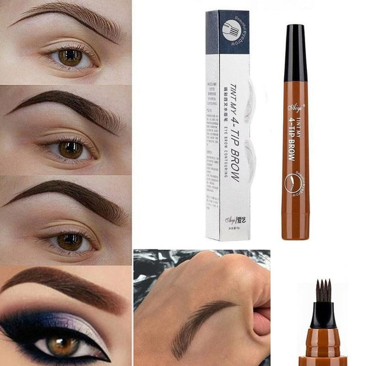 Unisex grooming tool: waterproof microblading effect pen for eyebrows and beards