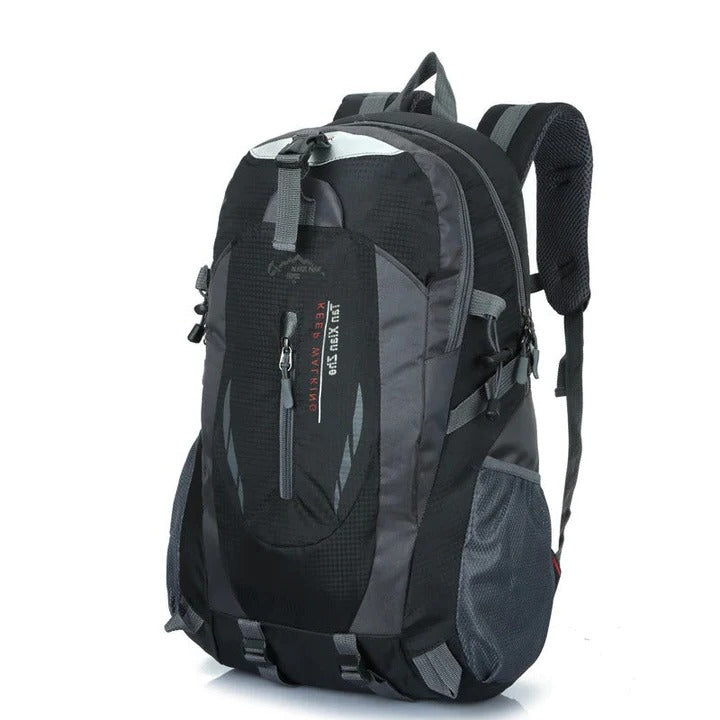 Unisex waterproof nylon travel backpack, lightweight & durable, perfect for hiking, camping, and outdoor adventures.