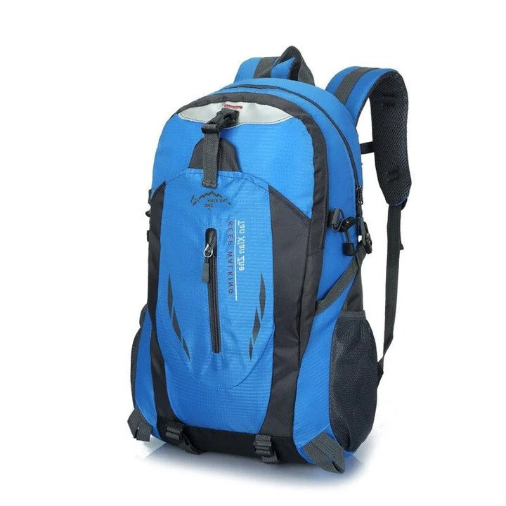 Lightweight unisex waterproof nylon backpack for travel, daily commute, and outdoor adventures; durable storage.