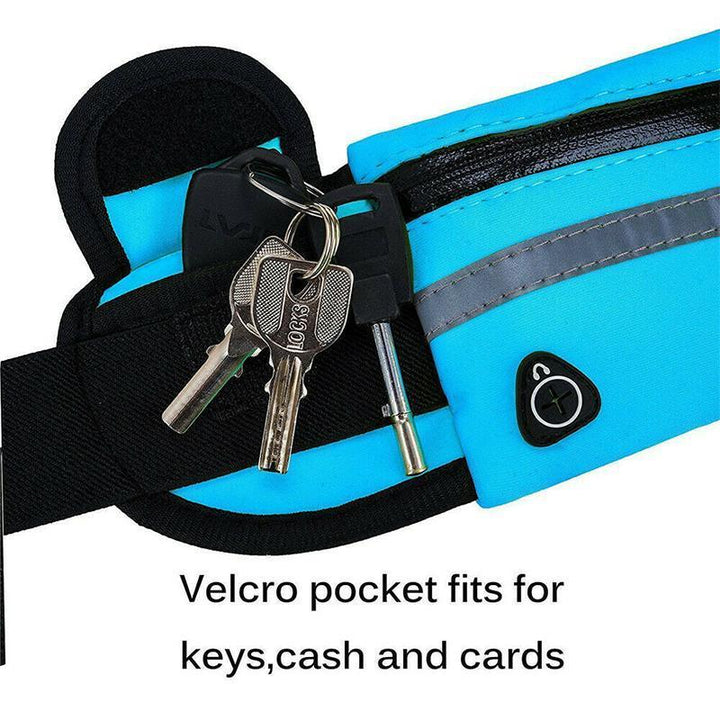 Jogging phone holder waist bag, slim design, comfortable for active use