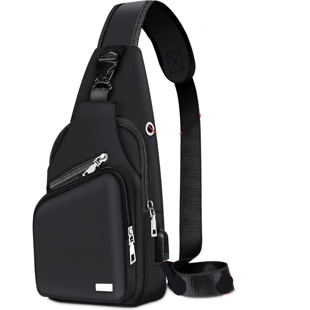 Unisex waterproof sling bag, versatile crossbody backpack for daily carry & travel adventures.
