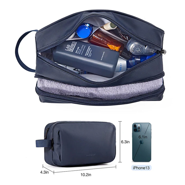 Lightweight and durable waterproof travel accessory for all your toiletry organization needs.