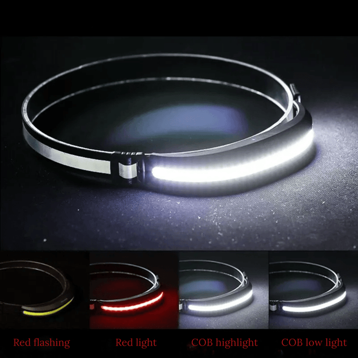 Durable, waterproof headlamp ensures reliable hands-free lighting for night hiking, fishing, and emergency situations.