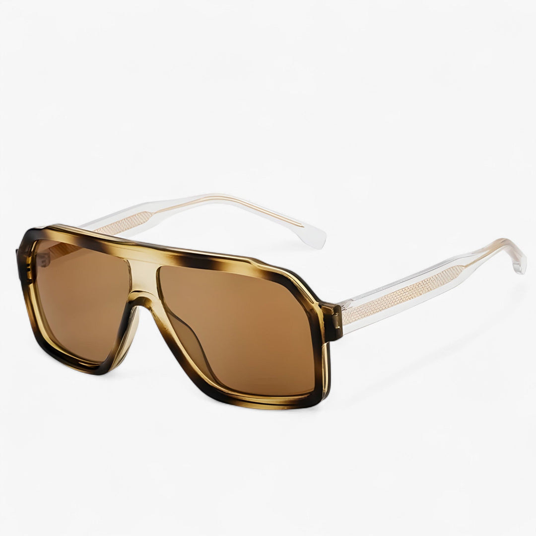 Bold retro oversized punk sunglasses, unisex & windproof, offering essential UV400 eye protection.