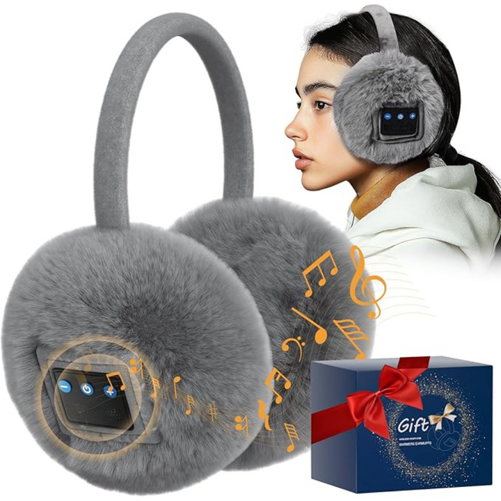 Premium unisex winter Bluetooth ear warmers by CozyGrooves; enjoy wireless music, calls & warmth.
