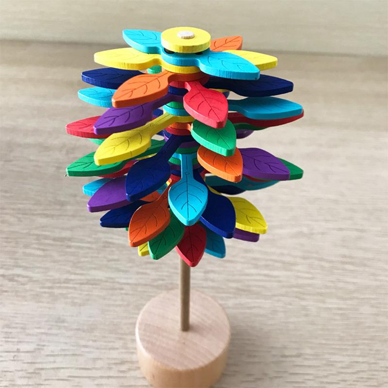 Unisex wooden Fibonacci lollipop: a calming, visually engaging stress relief and sensory fidget toy