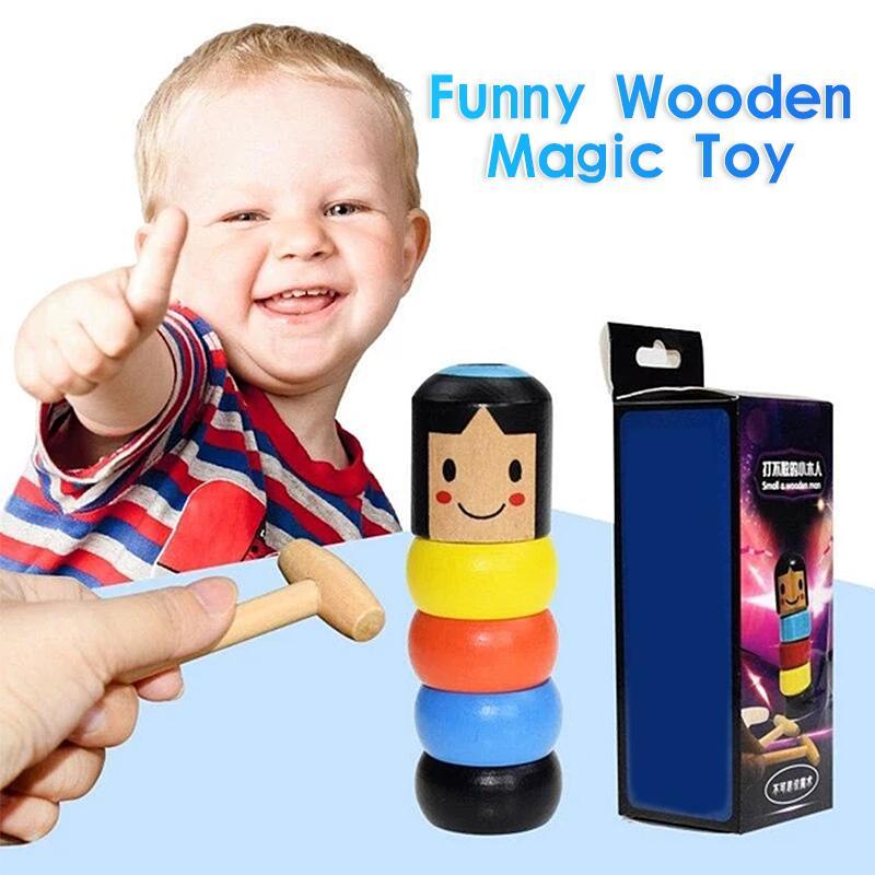 Unisex wooden magic toy, a fun educational puzzle for kids and adults, with interactive trick design