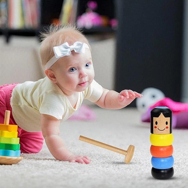 Dynamic wooden magic trick toy, novelty gift for kids and adults, enhancing puzzle-solving skills