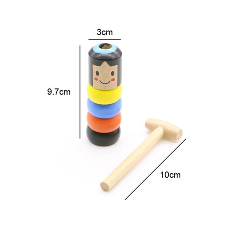 Unisex dynamic wooden magic toy, an interactive and educational novelty gift for kids and adults