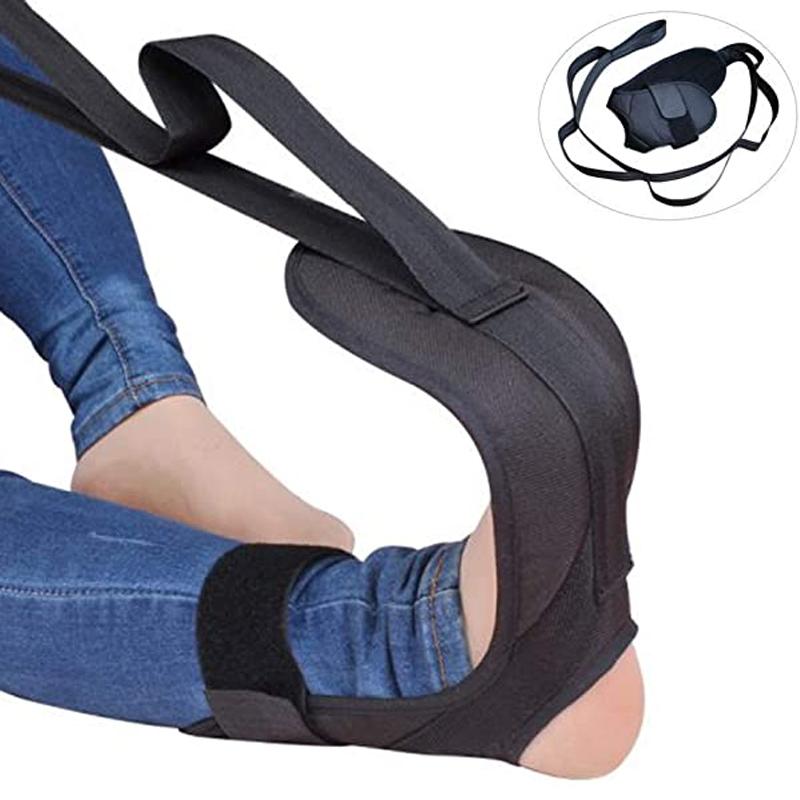 Unisex yoga stretching strap for flexibility & fitness training; durable accessory for men/women's exercise