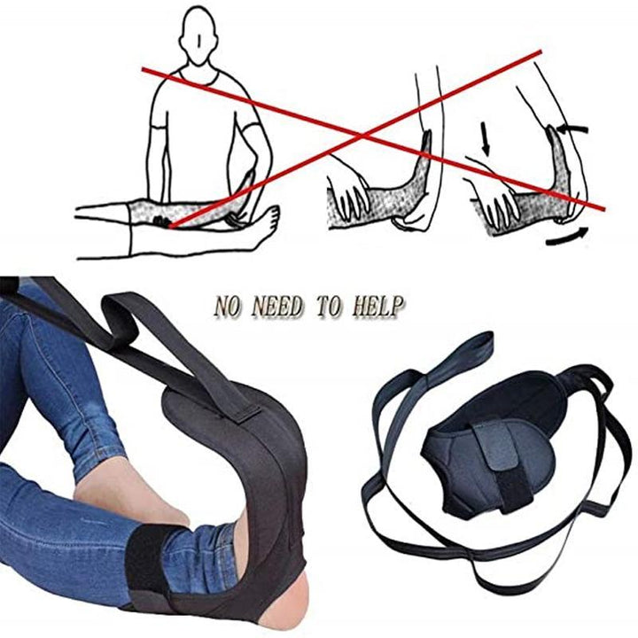Durable stretching strap for yoga, Pilates & rehab; essential fitness accessory for all levels