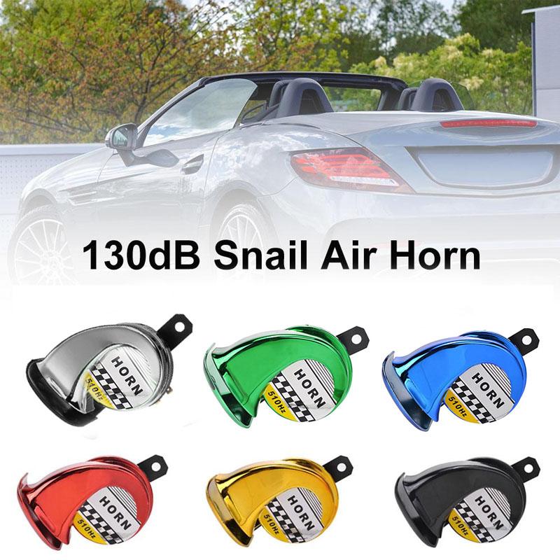 Detailed image of the 12V vehicle air horn's trumpet, ensuring a powerful, clear sound