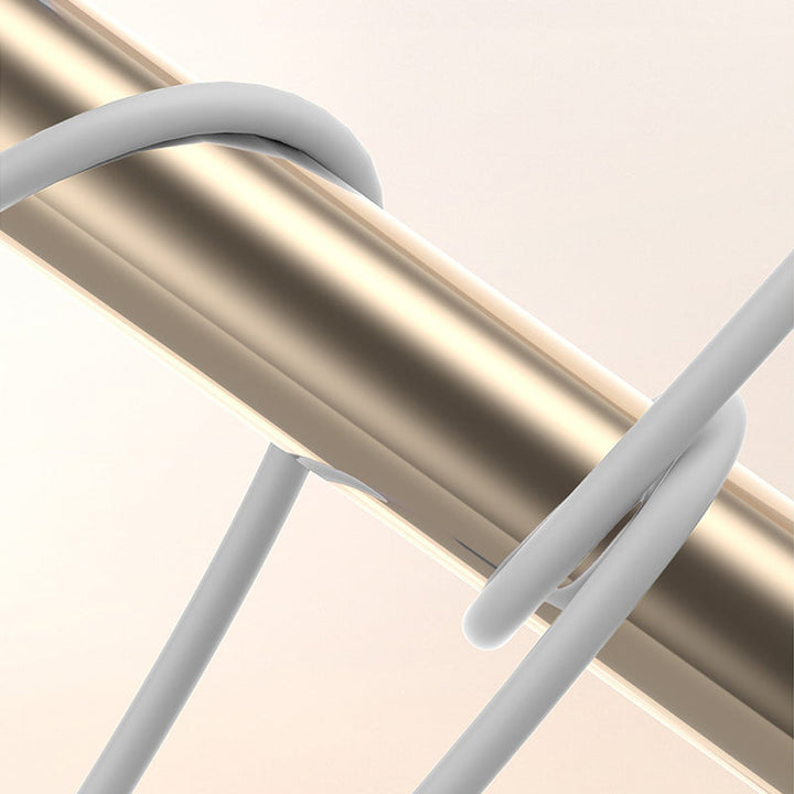 Universal charger cable with 240W fast charging capability, USB C, shown connected to a phone.