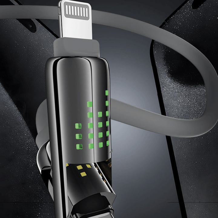 Lifestyle shot of the 240W universal USB-C charging adapter connecting various tech gadgets