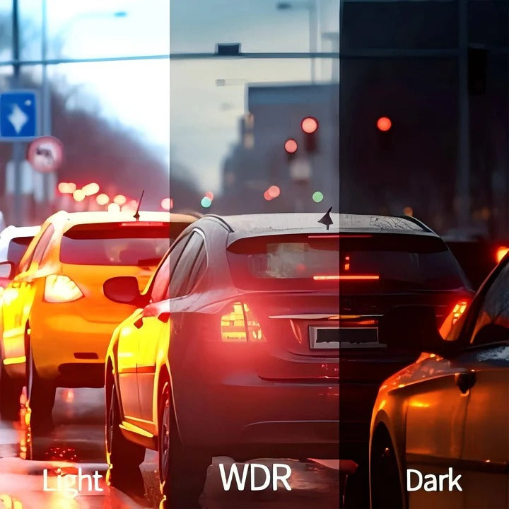 Universal 4-channel WiFi dash cam with advanced night vision technology & reliable parking monitor function.
