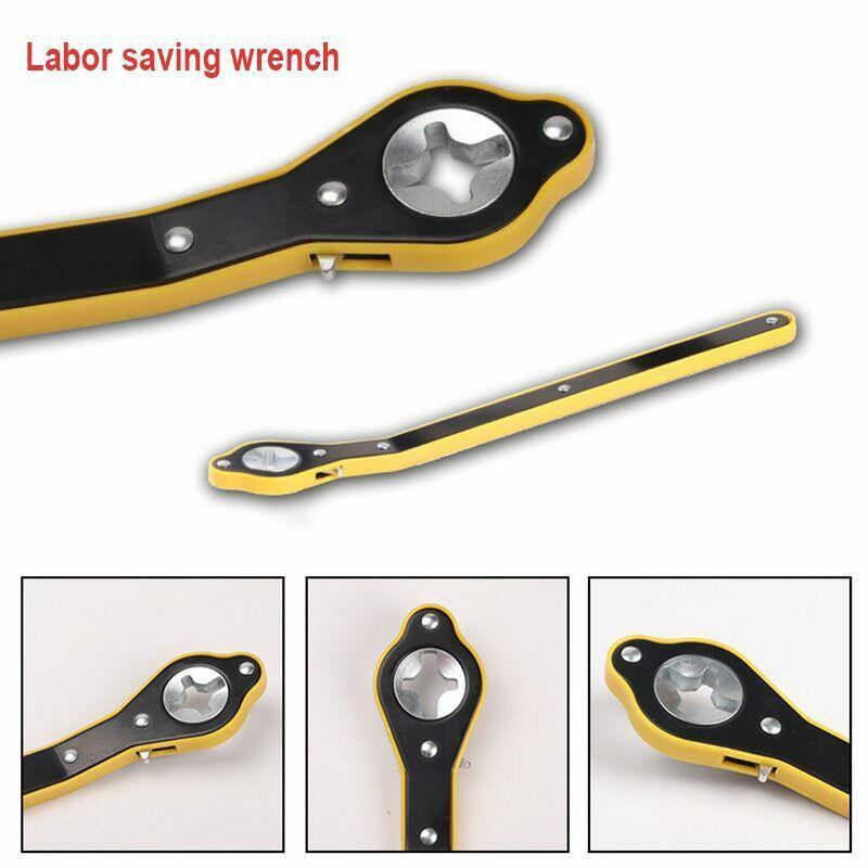 Efficient universal auto jack ratchet wrench for faster car tire changes and automotive maintenance.