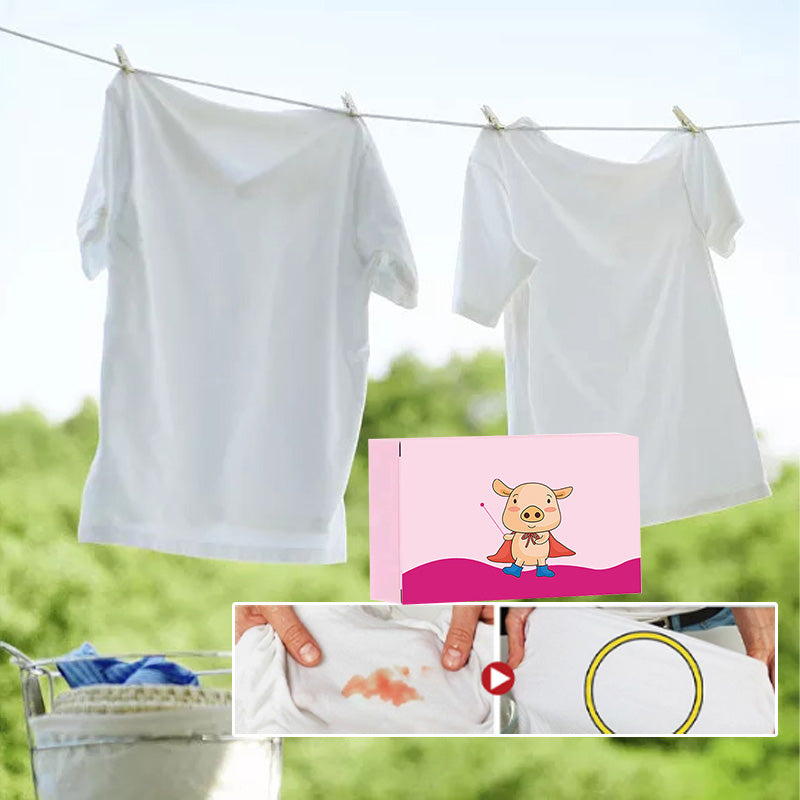 Powerful bio-enzyme cleaning tablet dissolving in water, deep cleaning action & stain remover