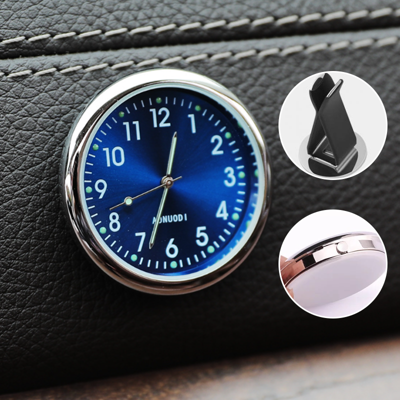 Automobile accessory: universal dashboard clock with luminous feature, adding style to car