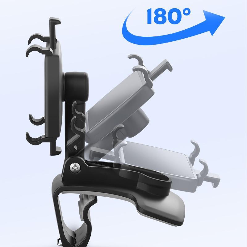 Side view of a universal car phone holder, dashboard mount for all smartphones, essential car accessory