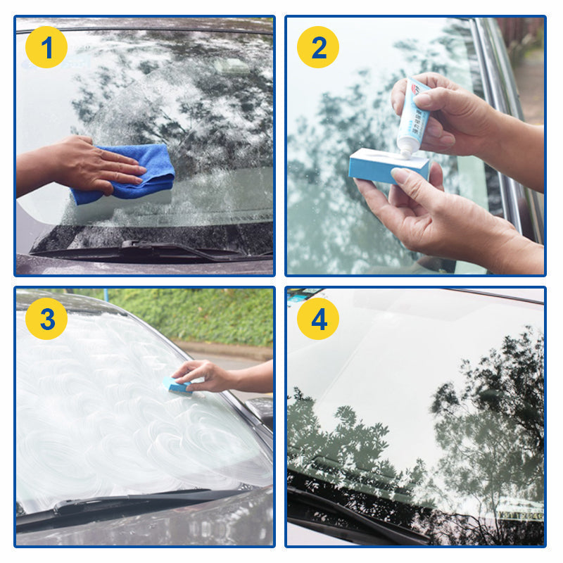 Universal Car Glass Oil Film Remover for spotless windshields, 100ml bottle.