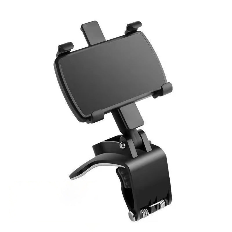 Universal car phone mount for various smartphone sizes, dashboard and visor compatibility, auto accessory.