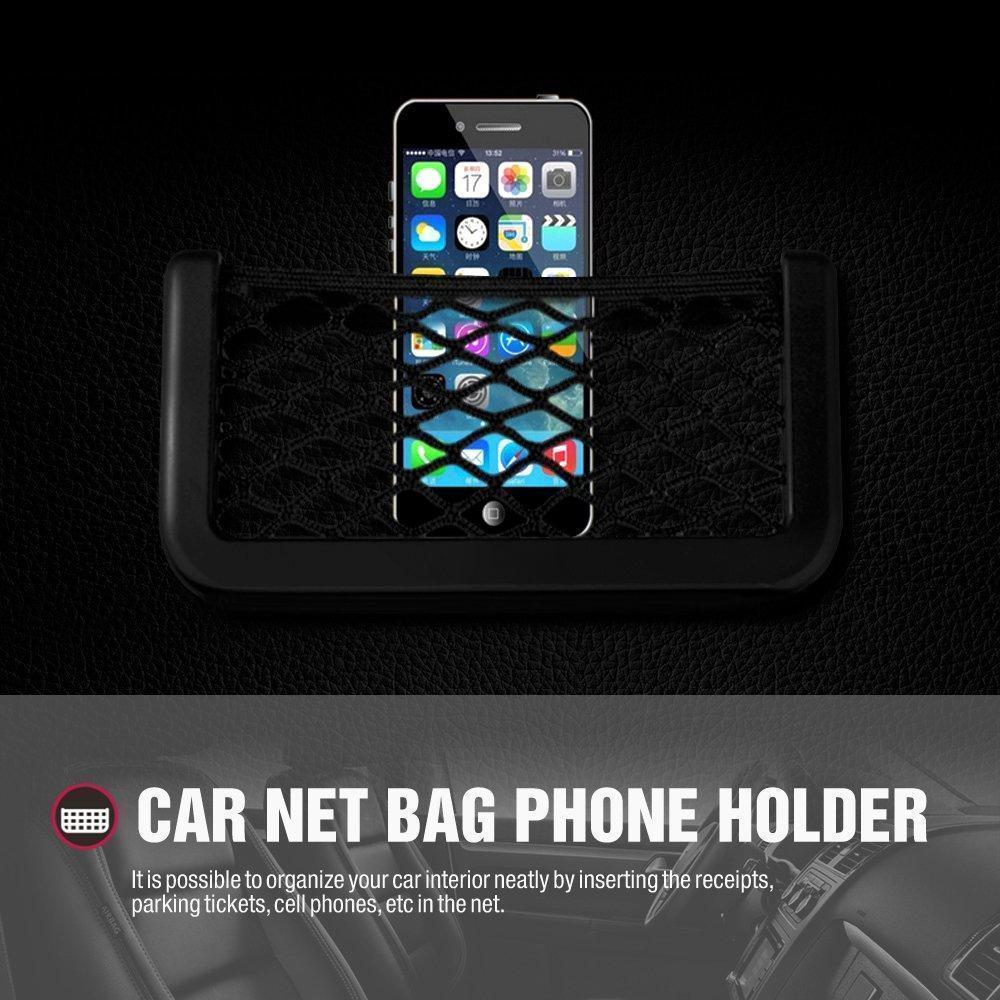Flexible mesh car organizer net pocket, ideal for additional storage in any vehicle, auto tidiness.