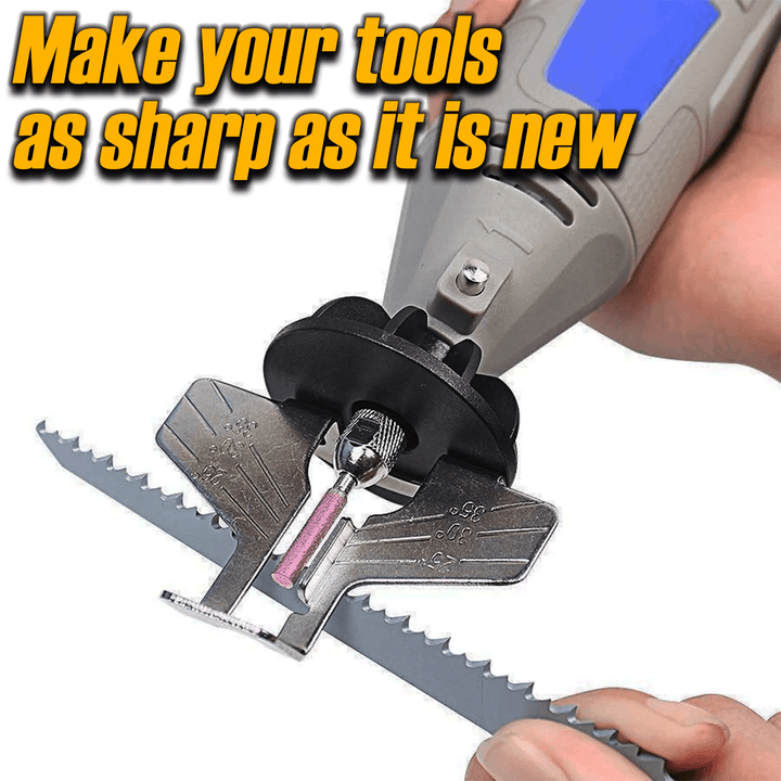 Rotary chainsaw blade sharpener ensuring precise grinding for optimal performance
